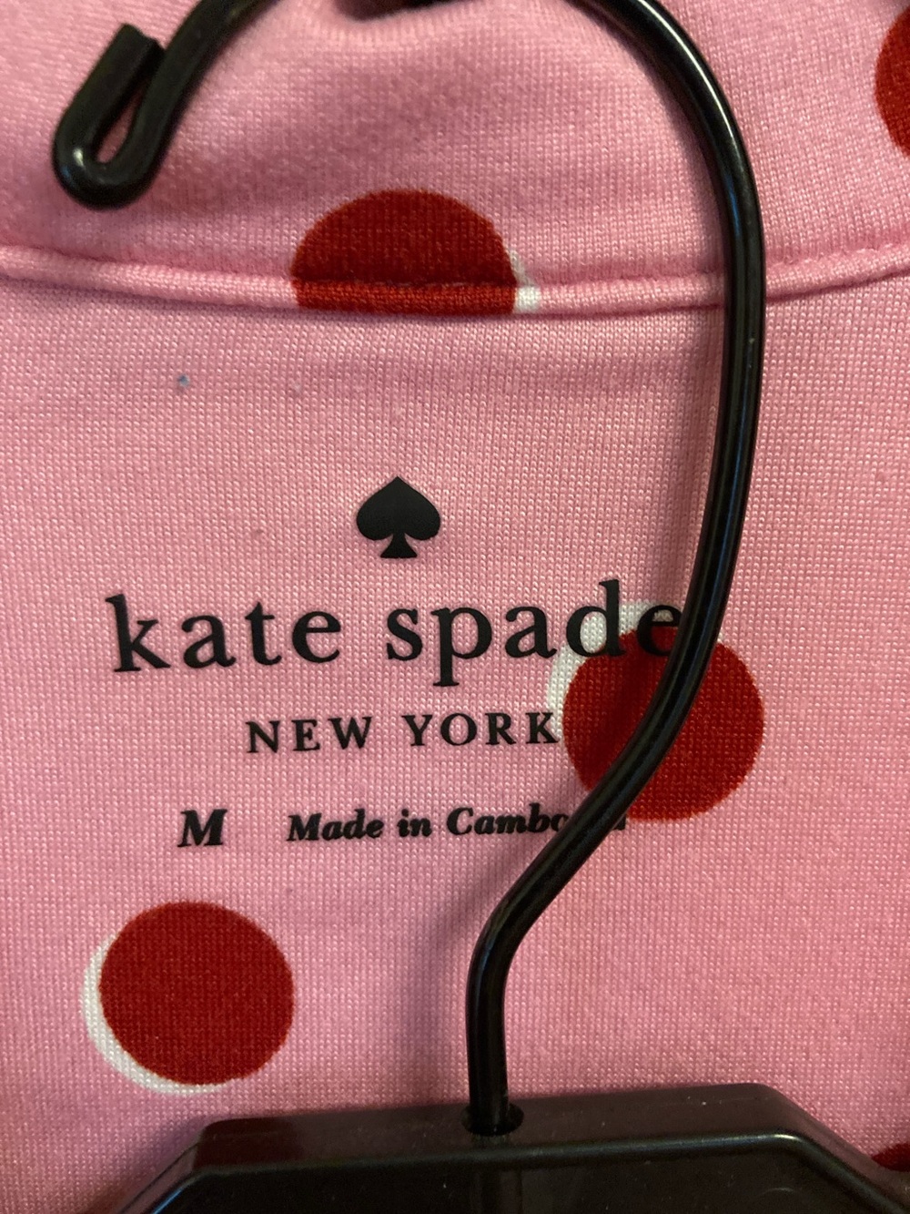 kate spade Pink Pajama Set with Red Polka Dots - Picture 2 of 6